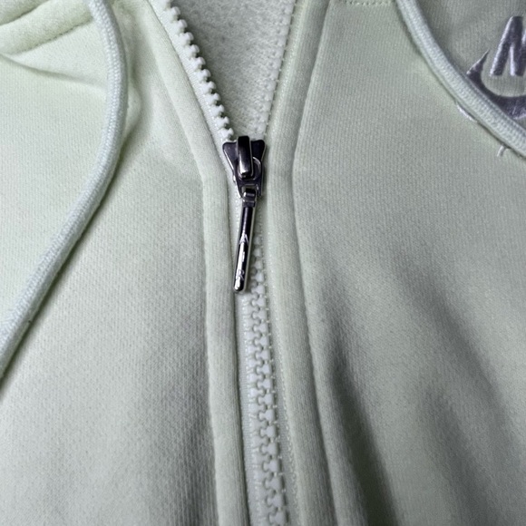 Nike Women's Light Cream and Yellow Zip-Up Jacket - Picture 7 of 11